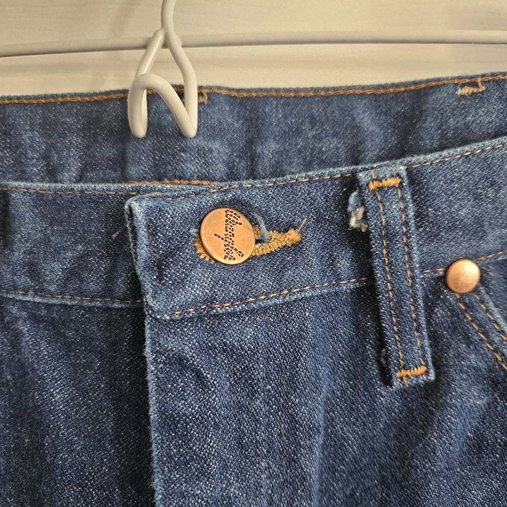 Vintage 90s Wrangler 100% Cotton Cowboy Cut Western Jeans - Picture 7 of 10